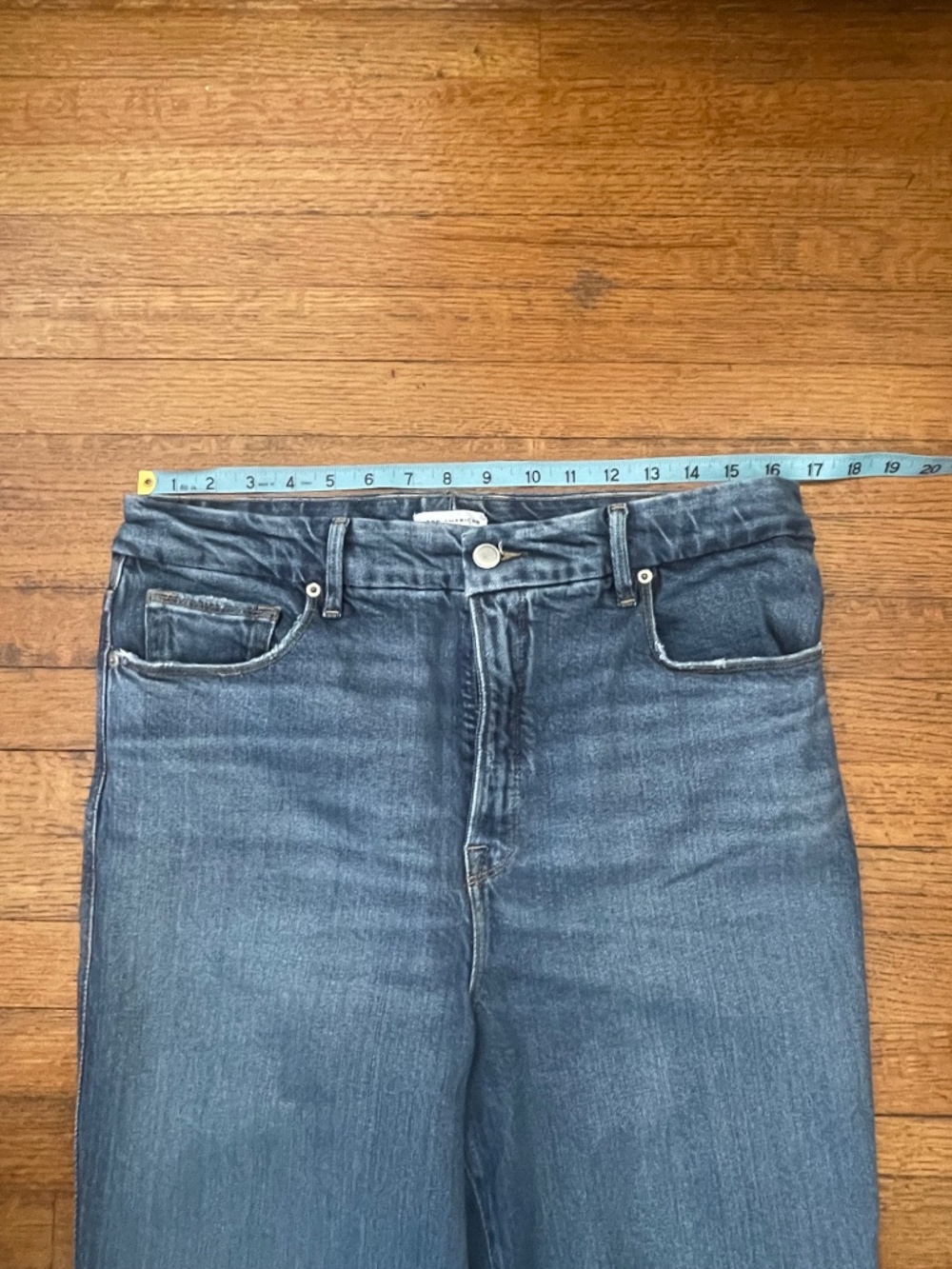 Good American Good Curve Straight Jeans Indigo - Picture 6 of 10